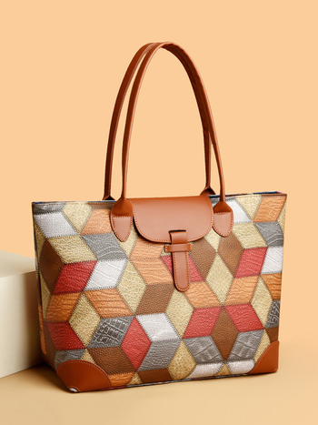 PU ženska torbica na ramenu sa zatvaračem, vodoravni kvadratni oblik, unutarnja džep s zatvaračem, jedna naramenica, za svakodnevnu upotrebu