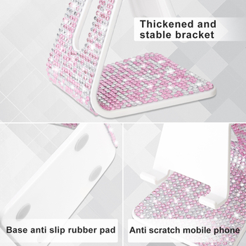 Longbang настолен държач за телефон и таблет – пластмасов, общ стил, възможност за персонализиране