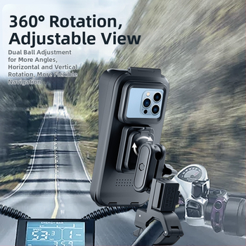 Зарядна поставка за телефон за електрически мотоциклет, водоустойчива пластмасова скоба за навигация