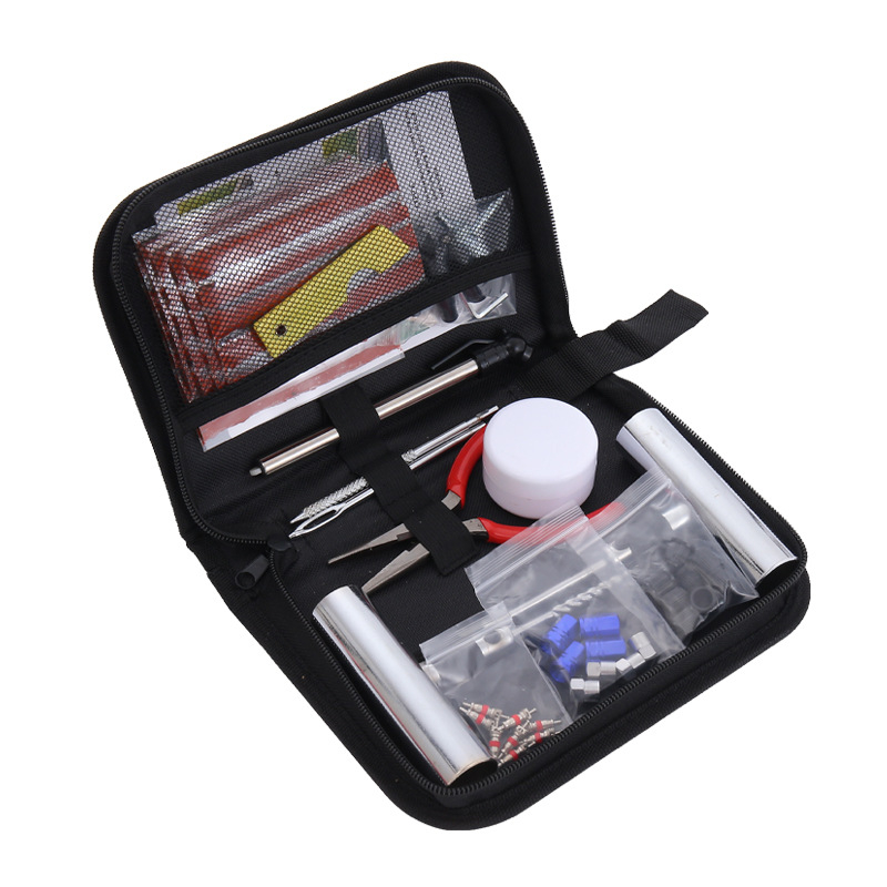 Σετ επισκευής ελαστικών έκτακτης ανάγκης, 34 τεμάχια, σε υφασμάτινη τσάντα, Hongfeng Tools