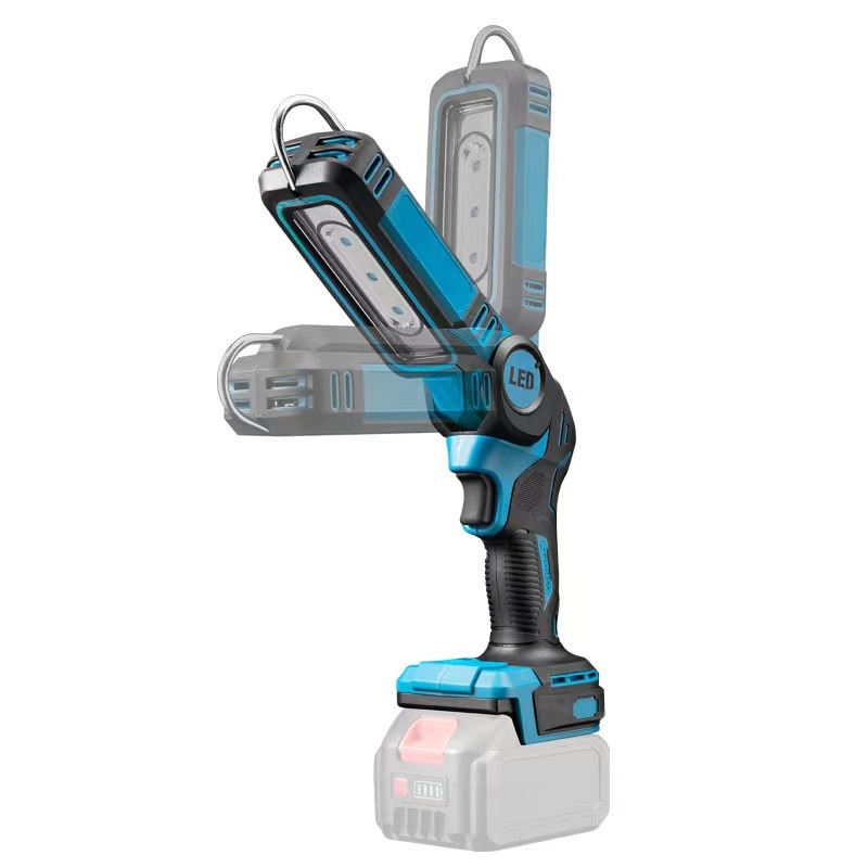 Sulankstomas LED flood žibintas, įkraunamas, belaidis, nešiojamas Li baterijos veikimas lauke, 111 W, 220 V, darbinis laikas 6–12 val., Modelis 11