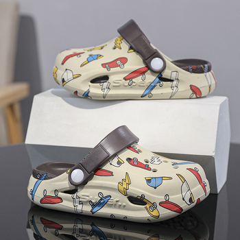 Vaikų EVA sandalai su uždaru priekine dalimi, neslidžiu padu, berniukams, 4–16 metų, vasara 2024