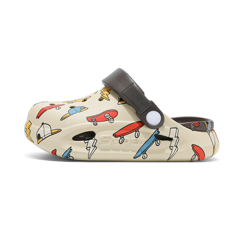 Vaikų EVA sandalai su uždaru priekine dalimi, neslidžiu padu, berniukams, 4–16 metų, vasara 2024