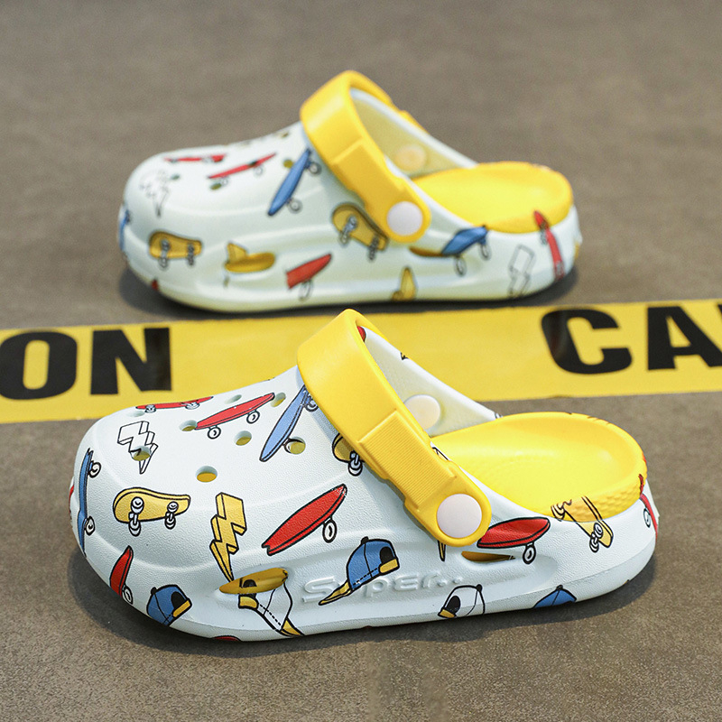 Vaikų EVA sandalai su uždaru priekine dalimi, neslidžiu padu, berniukams, 4–16 metų, vasara 2024