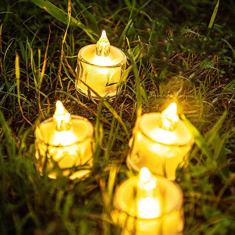 Éjszakai LED gyertya alakú lámpa – romantikus hálószoba hangulat, asztali dekoráció (Beépített akkumulátor; Műanyag árnyékoló; Feszültség ≤36V; Modern minimalist stílus)