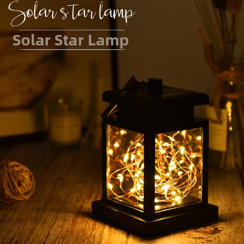 Solárna LED vonkajšia lampa KOMILT-5 IP65, 0,2W, 1,2V, 6–12 h prevádzky