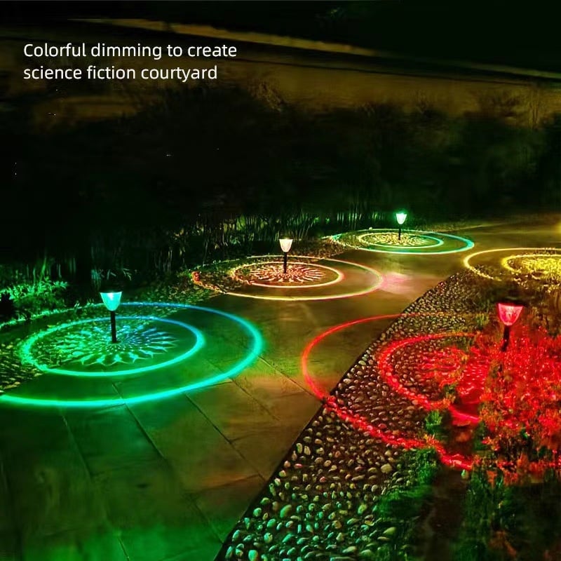 Solarna LED lampica za travu, IP55 vodootporna, kontinuirano osvjetljenje 6–12 sati, model XHDM-2212, vijek trajanja 100000 sati