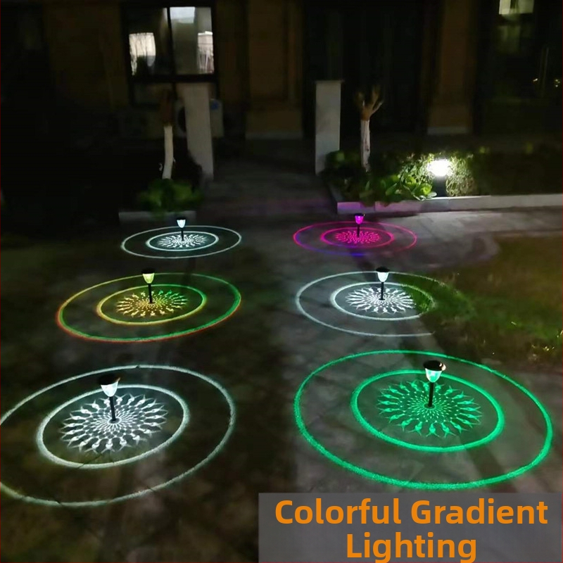 Solárna lampička na trávnik LED, IP55 vodotesná, 6–12 hodín kontinuálneho osvetlenia, model XHDM-2212, životnosť 100000 hodín