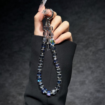 Ланярд за мобилен телефон с геометрична керамична висулка, найлонов шнур, пластмасова катарама — унисекс