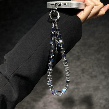 Ланярд за мобилен телефон с геометрична керамична висулка, найлонов шнур, пластмасова катарама — унисекс