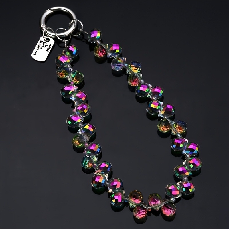 Luksuzno kristalno kućište za telefon s privjeskom i kratkim kaišem (Materijal: Drugo; Stil: Ženski; Funkcija: Ukras; Vrsta: Privjesak za telefon)