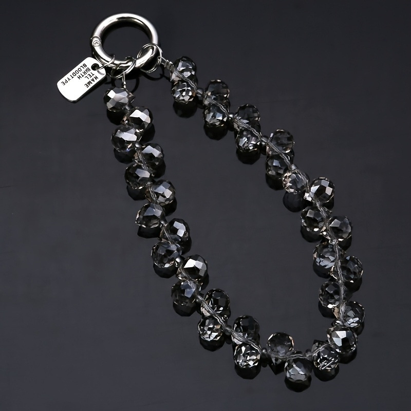 Luksuzno kristalno kućište za telefon s privjeskom i kratkim kaišem (Materijal: Drugo; Stil: Ženski; Funkcija: Ukras; Vrsta: Privjesak za telefon)