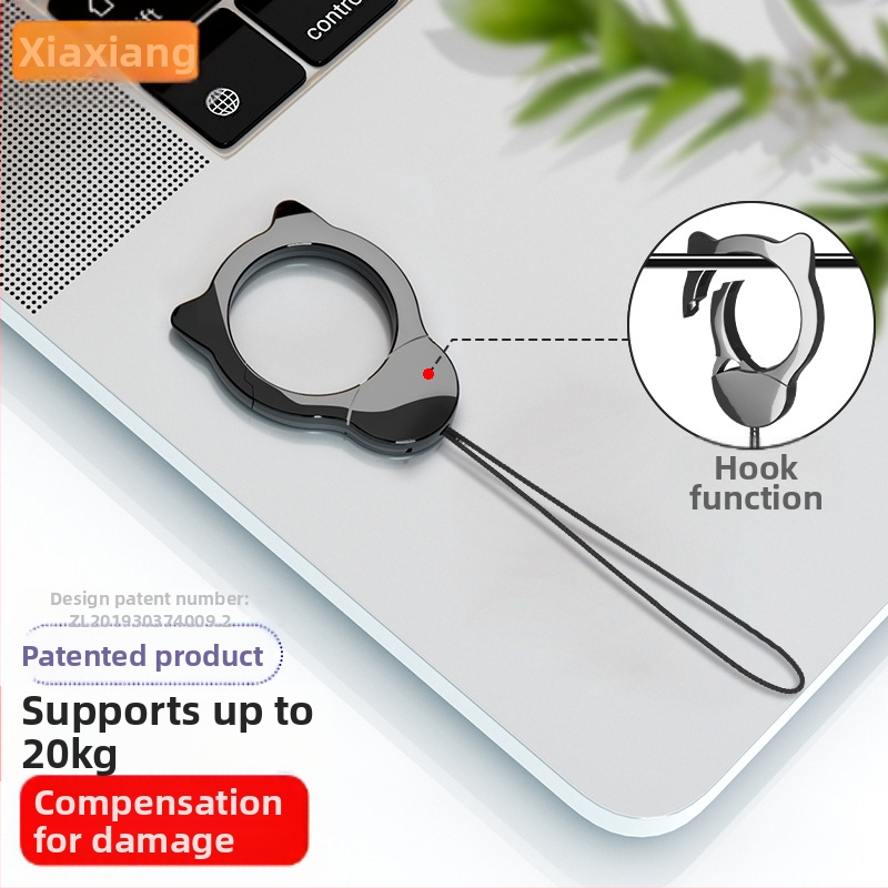 Lanyard na mobilný telefón s odnímateľným nylonovým šnúrou, kovovou sponou, elektroplakovaným kovom a potlačou loga