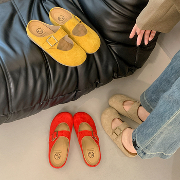 Moterų mūlės su aukščio padidinimu, lengvos, retro stiliaus, uždara nosis, slip-on, viršus iš dirbtinės odos, gumos padukas, PU įdėklas, 0–3 cm pakilimas, injekcinė formavimo konstrukcija