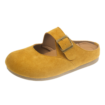 Moterų mūlės su aukščio padidinimu, lengvos, retro stiliaus, uždara nosis, slip-on, viršus iš dirbtinės odos, gumos padukas, PU įdėklas, 0–3 cm pakilimas, injekcinė formavimo konstrukcija