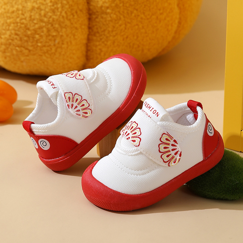 Cipele za malu djecu – pamukom gornji dio, proljeće i jesen, prozračne, protuklizne, zatvaranje Velcro
