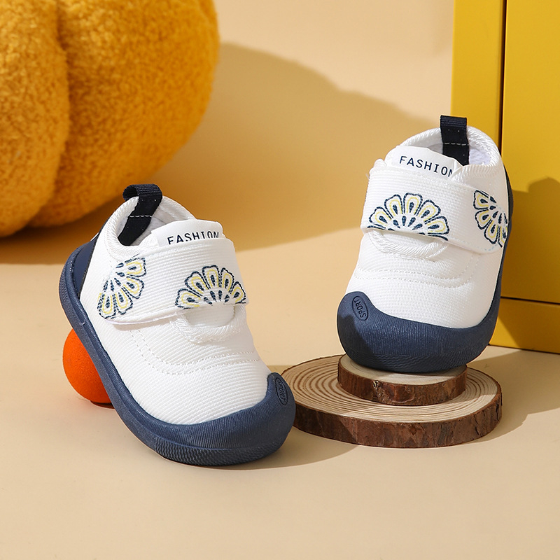 Cipele za malu djecu – pamukom gornji dio, proljeće i jesen, prozračne, protuklizne, zatvaranje Velcro