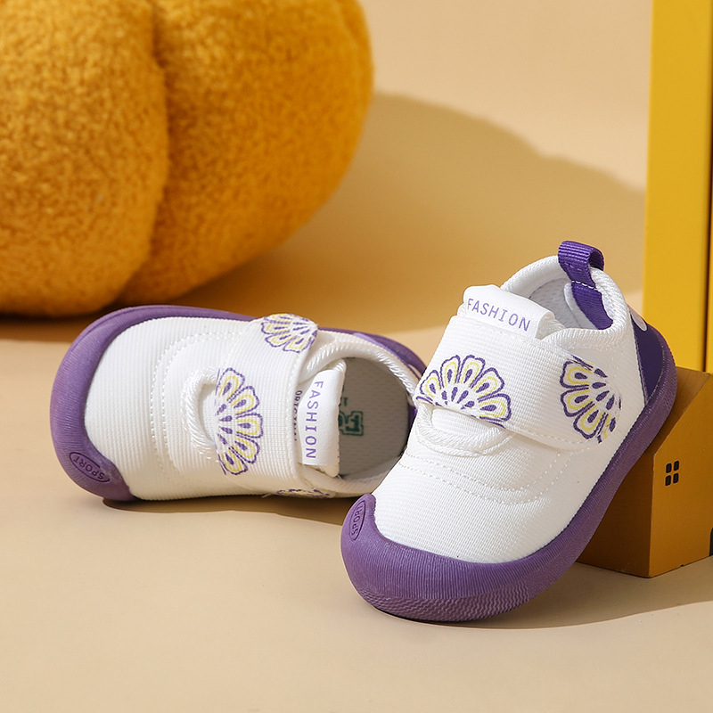 Cipele za malu djecu – pamukom gornji dio, proljeće i jesen, prozračne, protuklizne, zatvaranje Velcro