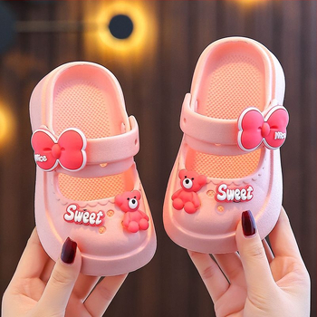 Detské EVA sandále v štýle princeznej, unisex, EVA vrchnák, protišmyková podrážka, plážová obuv pre deti 4–12 rokov