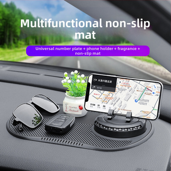 Rising PVC automobilio prietaisų skydelio laikiklis telefonui su prieš slydimo pagalvėle, pagamintas Guangdonge