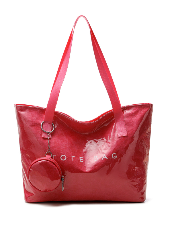 Tote torba u urbanom minimalističkom stilu, visoko kvalitetan materijal, vodoravni kvadratni oblik, zatvarač, poliester materijala