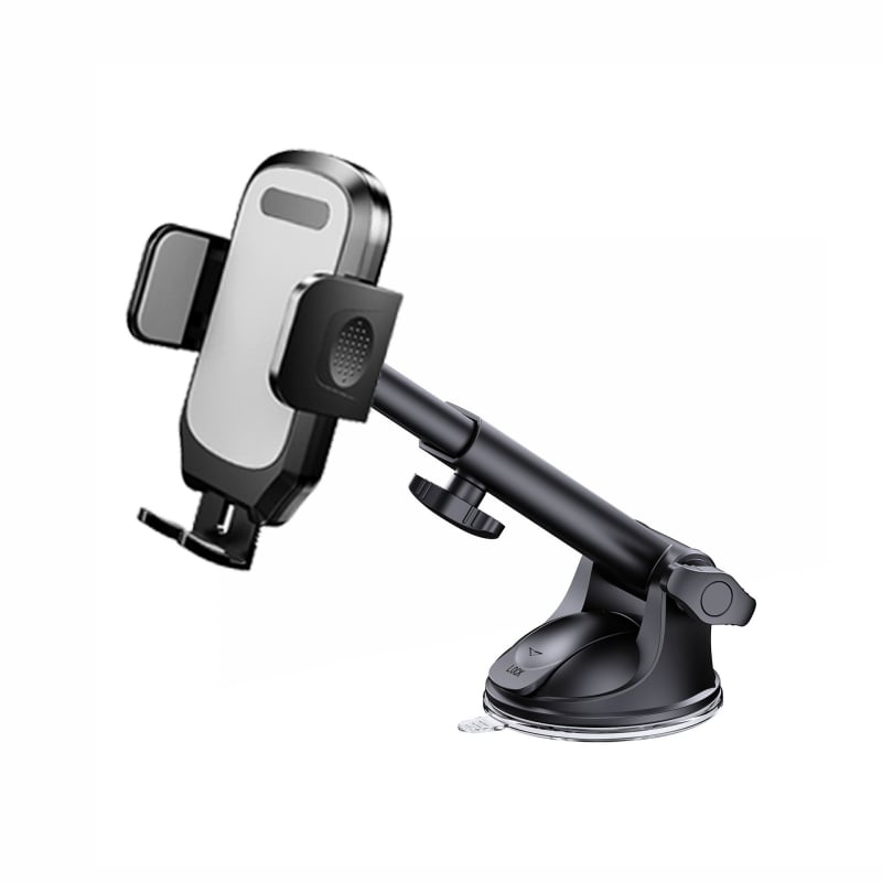 Автомобилен държач за монтиране с вакуумна присоска, антихлъзгаща глава с 17 топчета, 360° въртене и телескопичен прът
