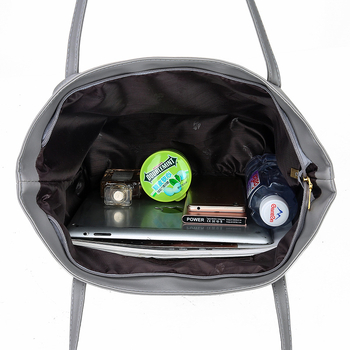 PU materijal tote torba, poslovni stil putovanja, vodoravni kvadratni oblik, zatvaranje zatvaračem, s jednom naramenicom