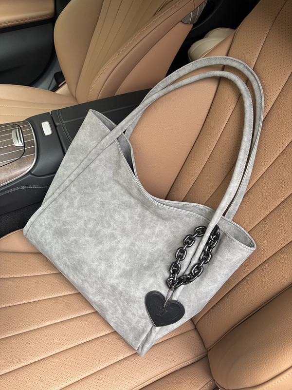 Mekana PU kožna tote torba s velikim kapacitetom, ležerni stil putovanja, oblik torbe za kupovinu, otvoreni vrh, poliester podstava, džep za mobitel