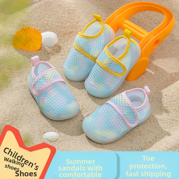 Παπούτσια για βρέφη και νήπια με διχτυωτή άνω, αναπνέοντα, κλείσιμο Velcro, χαμηλό πάνω μέρος, για 12–36 μήνες