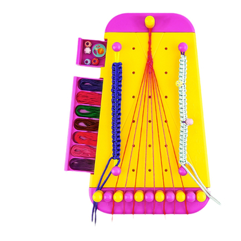 Σετ υφαντών βραχιολιών – πλαστικό, συσκευασία σε κουτί, κατάλληλο για παιδιά 4–6 ετών, αναπτύσσει όραση, συντονισμό ματιού-χεριού, διαδραστική μάθηση και επικοινωνία γονέα-παιδιού