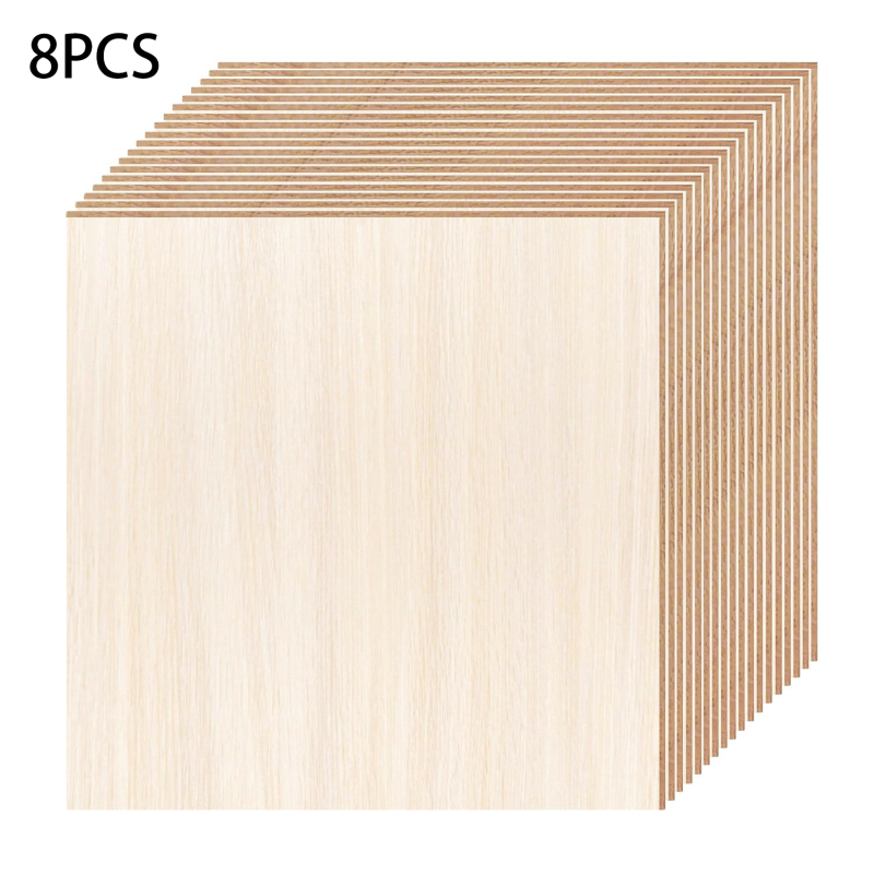 Lazerno izrezana prazna drvena ploča od boxwood-a za DIY grafite i kućnu dekoraciju, debljina 2 mm, moderni jednostavan stil