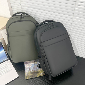 Σακίδιο πλάτης για φορητό έως 15 ιντσών, αδιάβροχο και ανθεκτικό, χωρητικότητας κάτω των 20 L, υλικό από δερματικής μεμβράνης, επένδυση πολυεστέρα, αστικός μινιμαλιστικός σχεδιασμός