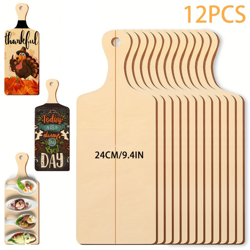 Mini drveni ukras za vješanje s dječjim grafitima — drvena pločica, moderni minimalistički stil