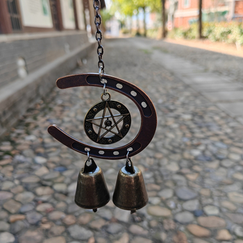 Retro metalni zvončić za vjetar s motivom potkove, kućna i vrtna dekoracija; Materijal: legura; Marka: lixing; Kategorija: zvončić za vjetar; Primjene: dom, vrt