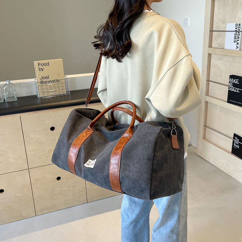 Unisex platnena torba za putovanje, kapacitet 20–35L, poliester podstava, funkcija skladištenja, brend Fenglin Shallow Stream, pogodna za razonodna putovanja