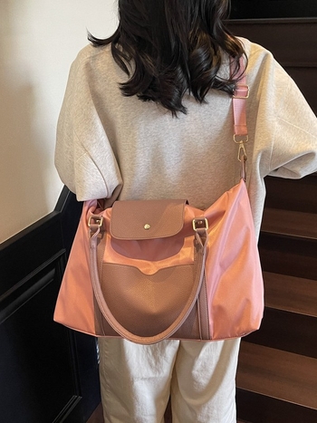 Unisex najlonska putna torba, kapacitet 20–35L, za dnevne vožnje i kratka poslovna putovanja, ulični stil, prtljaga za teretanu/jogu