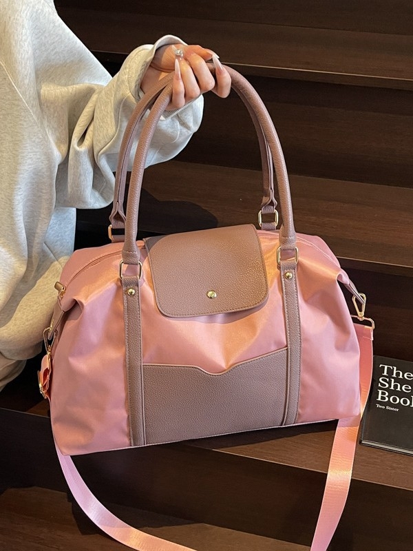 Unisex najlonska putna torba, kapacitet 20–35L, za dnevne vožnje i kratka poslovna putovanja, ulični stil, prtljaga za teretanu/jogu