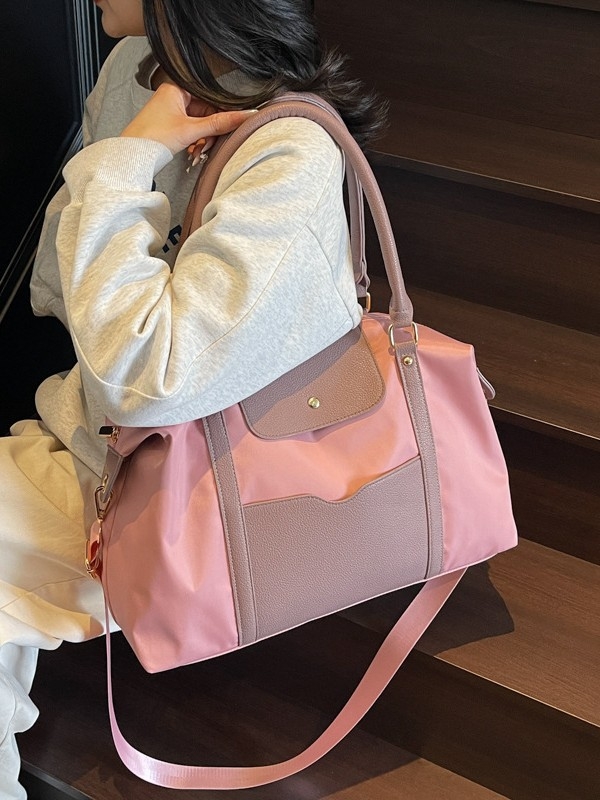 Unisex najlonska putna torba, kapacitet 20–35L, za dnevne vožnje i kratka poslovna putovanja, ulični stil, prtljaga za teretanu/jogu