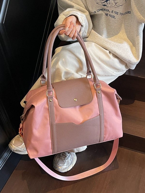 Unisex najlonska putna torba, kapacitet 20–35L, za dnevne vožnje i kratka poslovna putovanja, ulični stil, prtljaga za teretanu/jogu