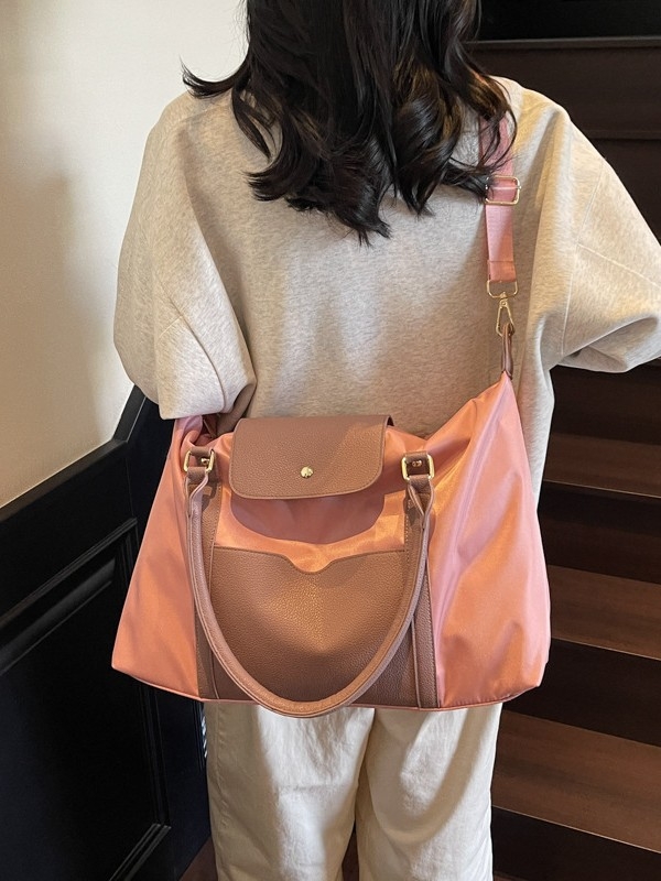 Unisex najlonska putna torba, kapacitet 20–35L, za dnevne vožnje i kratka poslovna putovanja, ulični stil, prtljaga za teretanu/jogu