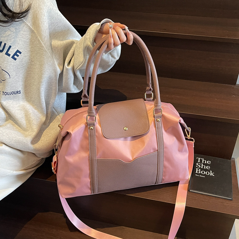 Unisex najlonska putna torba, kapacitet 20–35L, za dnevne vožnje i kratka poslovna putovanja, ulični stil, prtljaga za teretanu/jogu