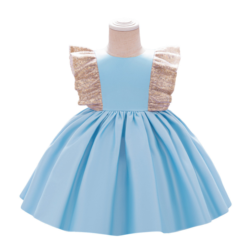 Детска принцеса рокля с принт, полиестер 65% / памук 35%, подплата памук, ензимно пране, лято 2025