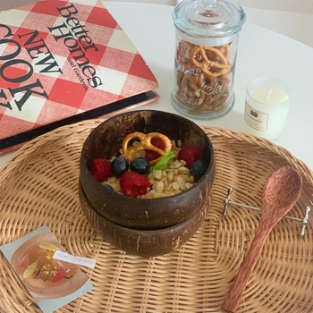 Strong Merchants rinkinys virtiniems kiaušiniams dubenėlius ir šaukštus, ovali forma, vienodo liejimo paviršius, minimalistinis stilius vaikams, naujos kinijos stiliaus