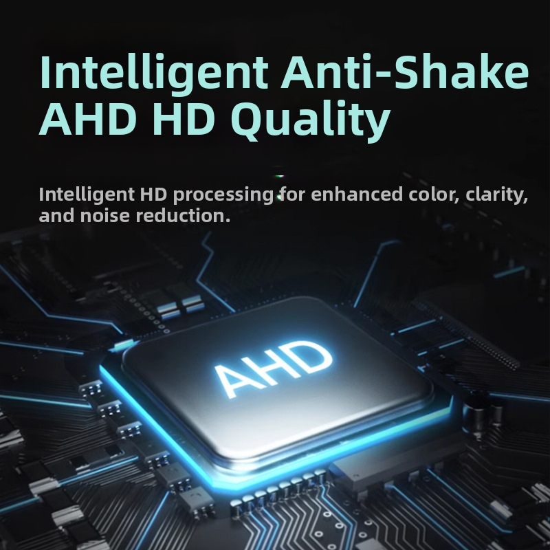 Камера за задно виждане на камион с четирирежимно наблюдение - резолюция 1920x1080, сигнали AHD/1080P и CVBS, 170° зрителен ъгъл, 12-24V, 8 LED