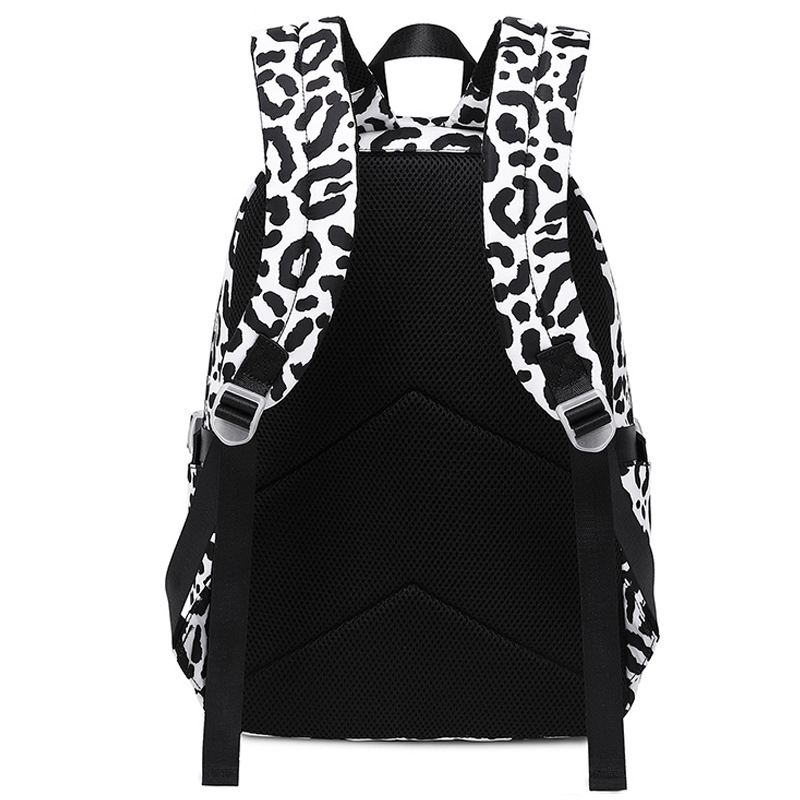 Školský batoh s leopardím vzorom, model 2281-3, nylon, odolnosť proti opotrebeniu a ľahšie nosenie