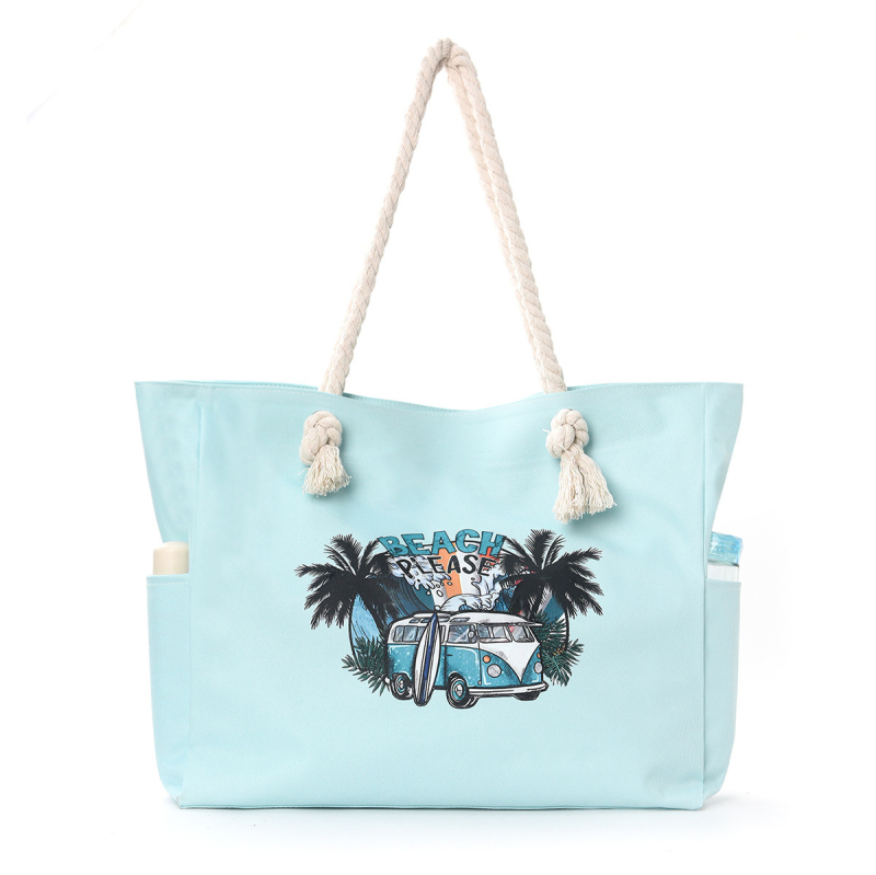 Platnena torba, horizontalni kvadratni oblik, otvoreni vrh, unutarnja džep za telefon, dvostruki remen