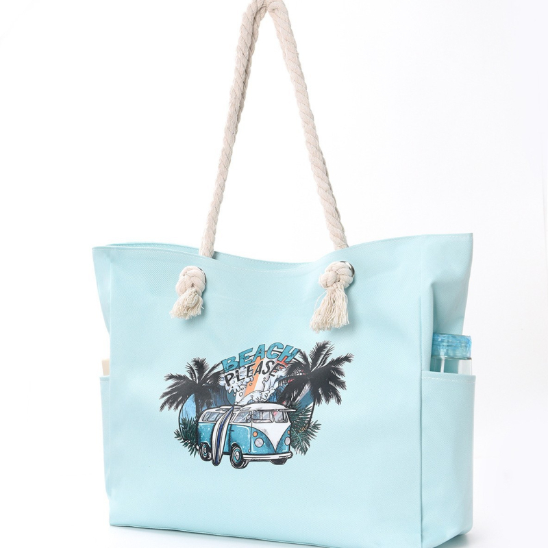 Platnena torba, horizontalni kvadratni oblik, otvoreni vrh, unutarnja džep za telefon, dvostruki remen