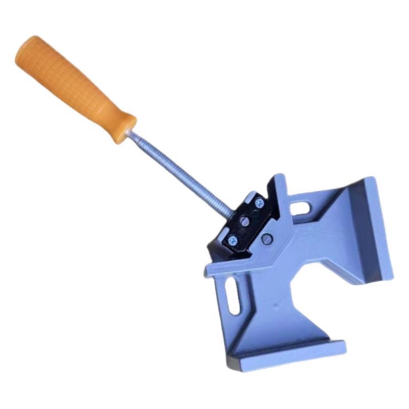 Mini kampinis spaustukas medienai su vienos rankenos mechanizmu – 90°, greitas fiksavimas medienai, nuotraukų rėmams ir akvariumo stiklui