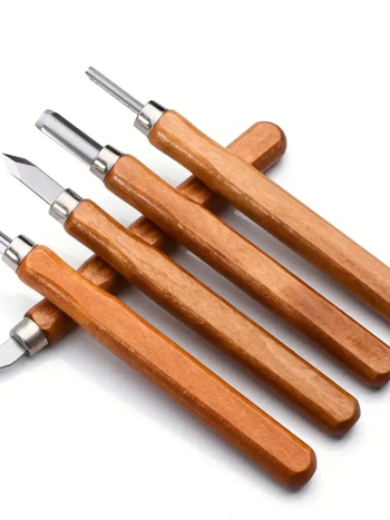 Medžio drožybos peilių rinkinys – daugiafunkcis įrankis medžio drožybai ir guminių antspaudų graviravimui