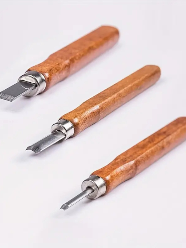 Medžio drožybos peilių rinkinys – daugiafunkcis įrankis medžio drožybai ir guminių antspaudų graviravimui